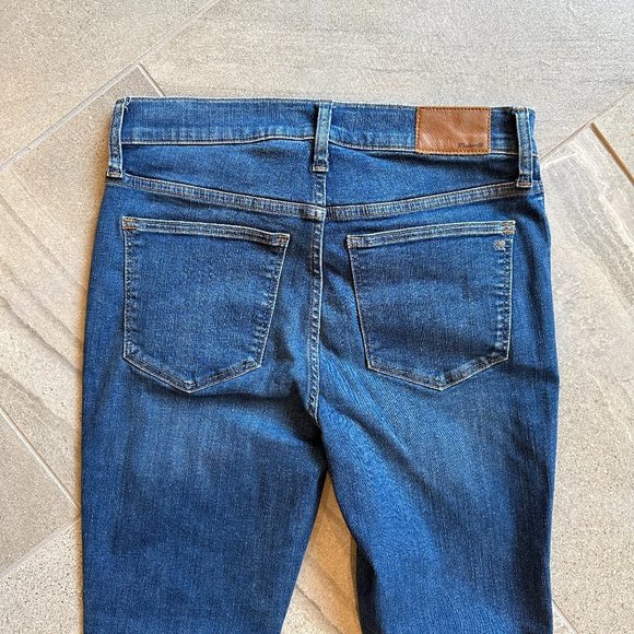 MADEWELL Women's 9" Mid-Rise Skinny Jean 29/8 medium blue slim denim - Picture 5 of 10